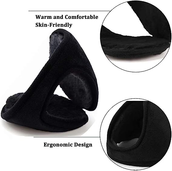 Photo 1 of 2pack HIG Ear Warmer Unisex Classic Fleece Earmuffs Winter Accessory Outdoor Earmuffs
