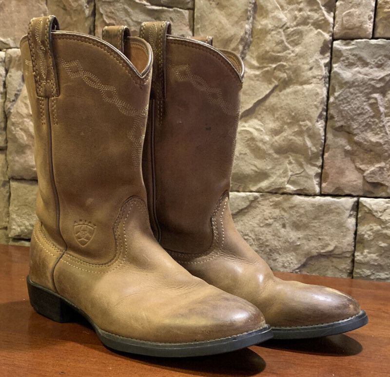 Photo 1 of Ariat Heritage Women size 11W Brown Leather Cowboy Boots
