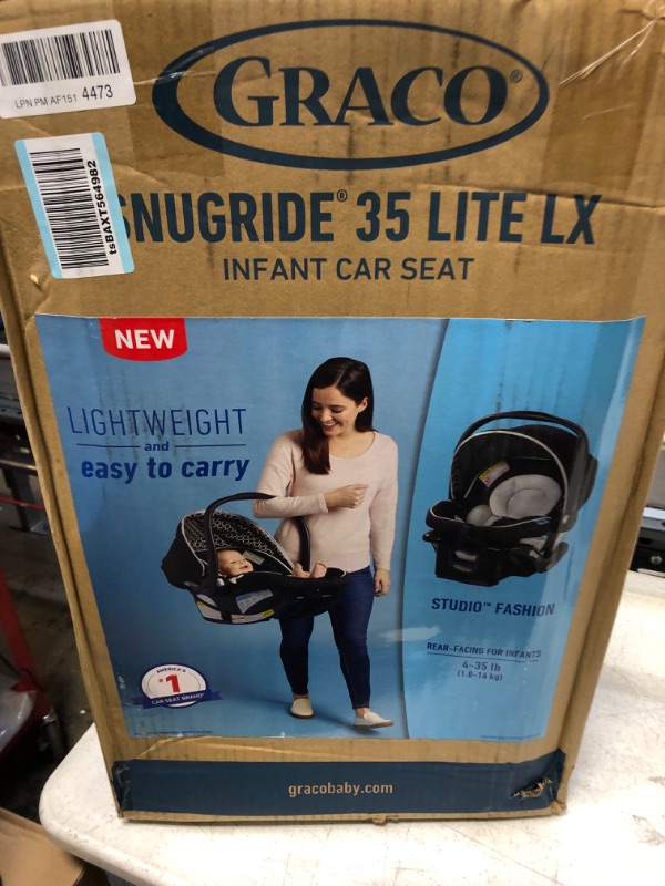 Photo 2 of Graco SnugRide 35 Lite LX Infant Car Seat, Studio SnugRide 1 Count (Pack of 1) Studio