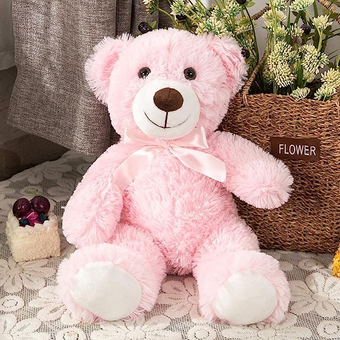 Photo 1 of  Stuffed Teddy Bear (Pink)
