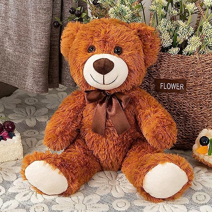 Photo 1 of  Stuffed Teddy Bear (Caramel Brown)
