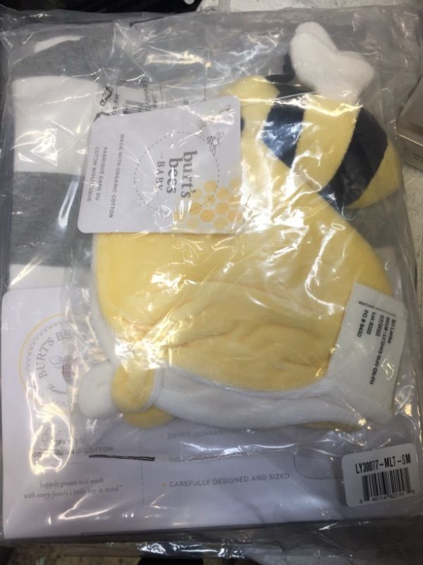 Photo 1 of Burt's Bees Baby Unisex Baby Gift Set - Beekeeper Wearable Blanket, 3-Pack Muslin Swaddle Blankets & Plush, Organic Cotton Essentials Bundle Dottie Bee