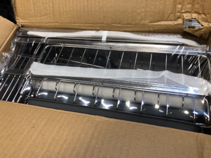 Photo 2 of **ITEM INSIDE FACTORY SEALED ** ADOVEL Dish Drying Rack with Drainboard, Adjustable 2 Tier Dish Rack for Kitchen Counter, Stainless Steel 