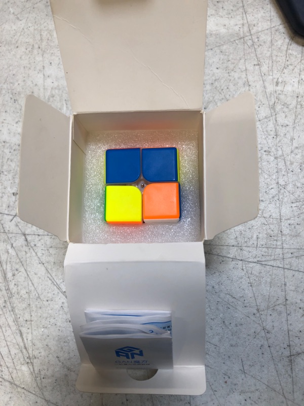 Photo 2 of GAN 249 V2, 2x2 Speed Cube Gans Mini Cube Puzzle Toy 2x2x2 Magic Cube 49mm (Stickerless)