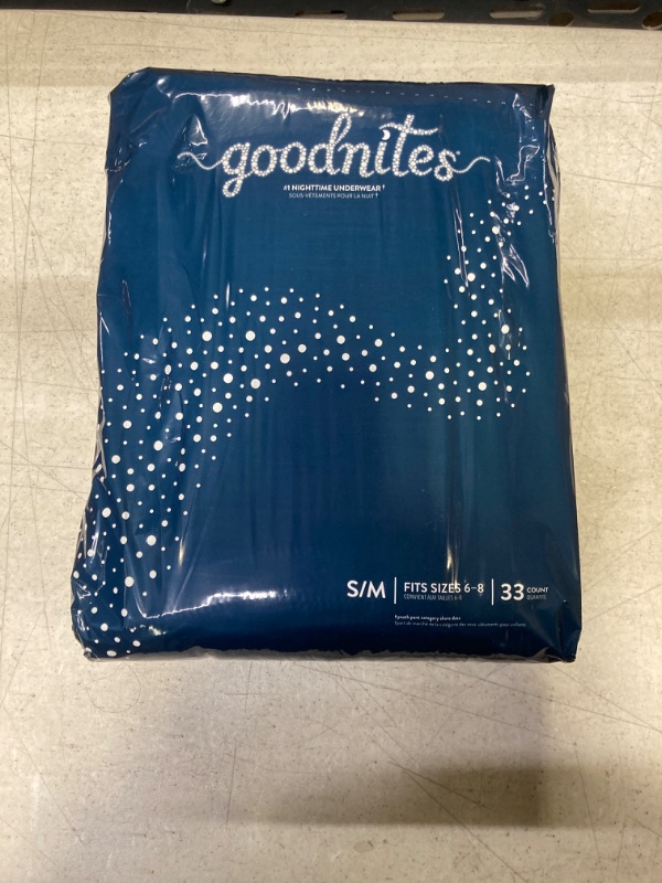 Photo 2 of Goodnites Girls' Nighttime Bedwetting Underwear, Size S/M (43-68 lbs), 33 Small/Medium