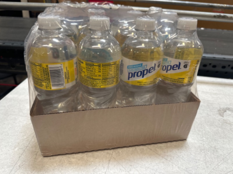 Photo 2 of 12Pack Propel Electrolyte Water Beverage, Lemon - 24 fl oz---Exp date 07-2023