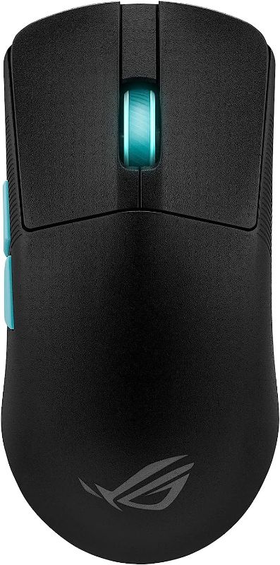 Photo 1 of ASUS ROG Harpe Ace Aim Lab Edition Gaming Mouse, 54 g Ultra-Lightwieght, Connectivity (2.4GHz RF, Bluetooth, Wired), 36K DPI Sensor, 5 Programmable Buttons, ROG SpeedNova, Esports & FPS Gaming, Black
