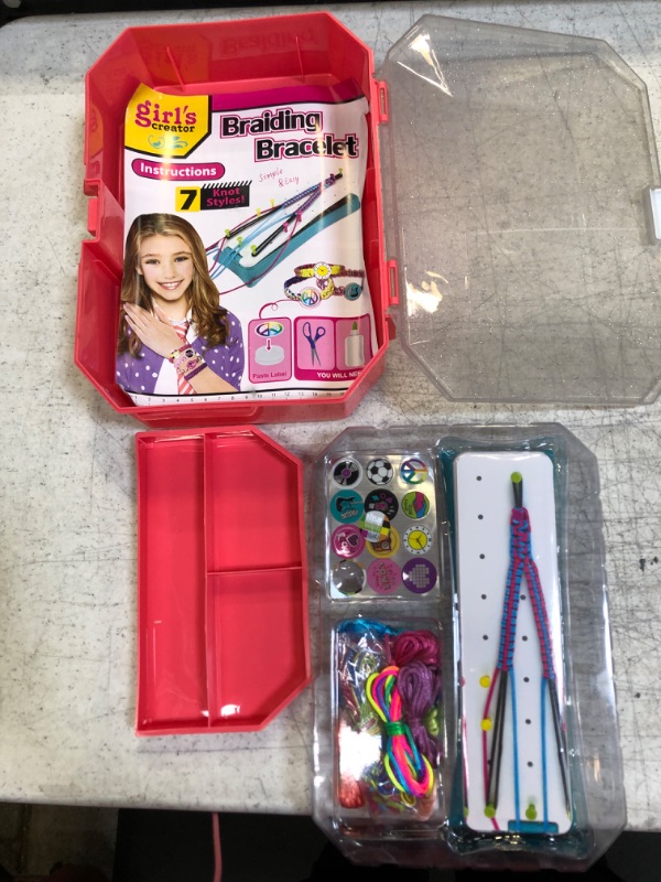 Photo 2 of IQKidz Friendship Bracelet Maker Kit - Making Bracelets Craft Toys for Girls Age 8-12 yrs, Cool Birthday Gifts for 7, 9, 10, 11 Years Old Kids, Christmas Gift Set
