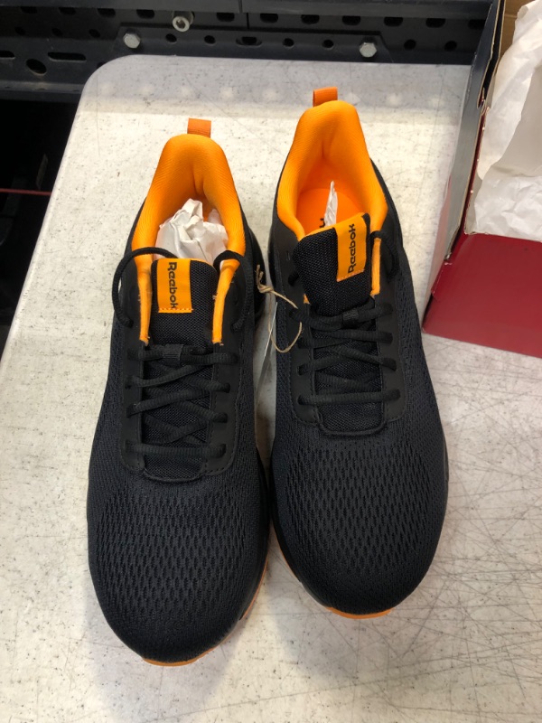 Photo 2 of Amazon Essentials Men's All Day Comfort Slip-Resistant Alloy-Toe Safety Work Shoe 10.5 Black/Orange