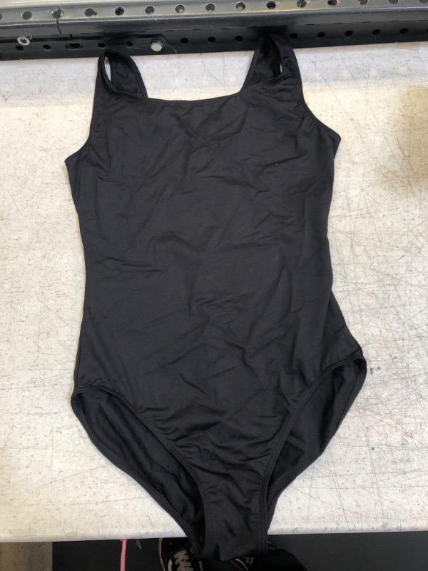 Photo 1 of Black One Piece Bathing Suit Large 