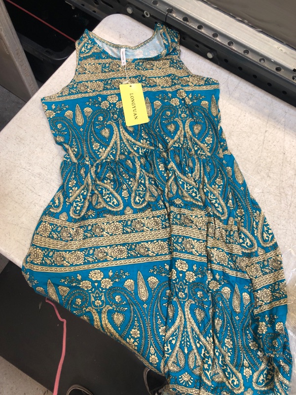 Photo 1 of Blue Sleeveless Summer Dress Medium 