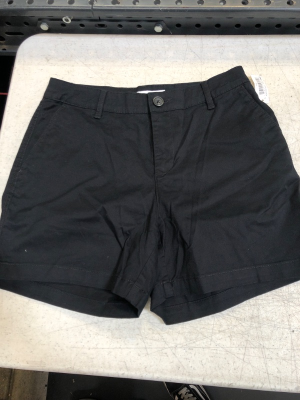 Photo 2 of Amazon Essentials Women's 5" Inseam Chino Short Classic Black 6