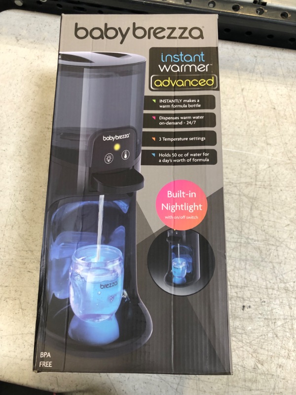 Photo 1 of Baby Brezza Instant Warmer Advanced with LED Nightlight – Replaces Traditional Baby Bottle Warmers - Instantly Dispense Warm Water at Perfect Baby Bottle Temperature – Instant Formula Bottles 24/7

