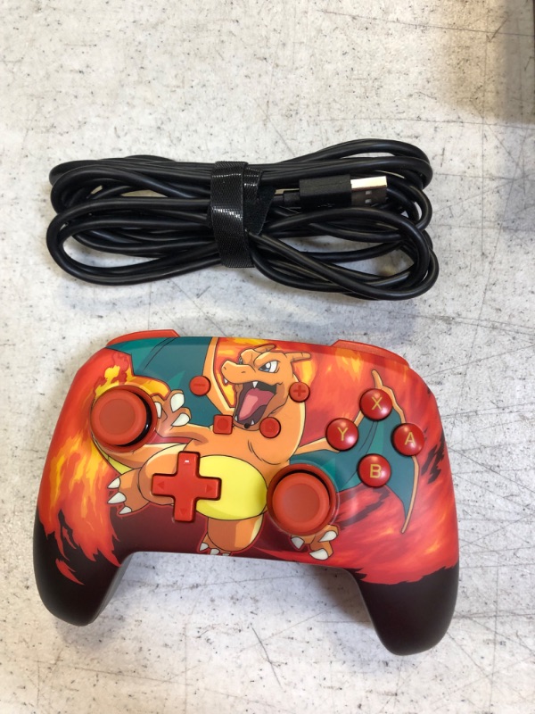 Photo 2 of PowerA Enhanced Wired Controller for Nintendo Switch - Pokémon: Charizard Vortex
