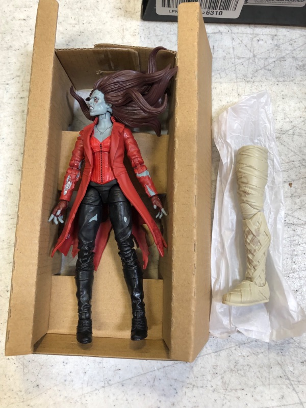 Photo 2 of Marvel Legends Series MCU Disney Plus What If Zombie Scarlet Witch Action Figure 6-inch Collectible Toy, 4 YEARS+