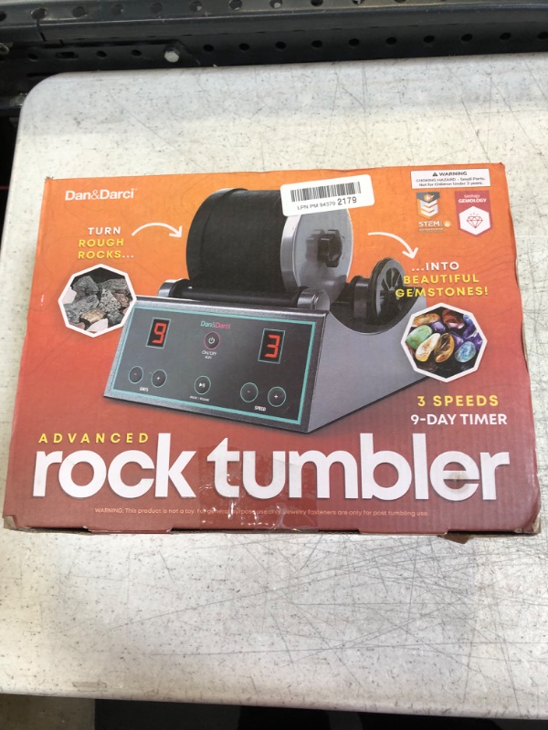 Photo 3 of Advanced Professional Rock Tumbler Kit - with Digital 9-Day Polishing Timer & 3 Speed Settings - Turn Rough Rocks into Beautiful Gems : Great Science & STEM Gift for Kids All Ages : Geology Toy