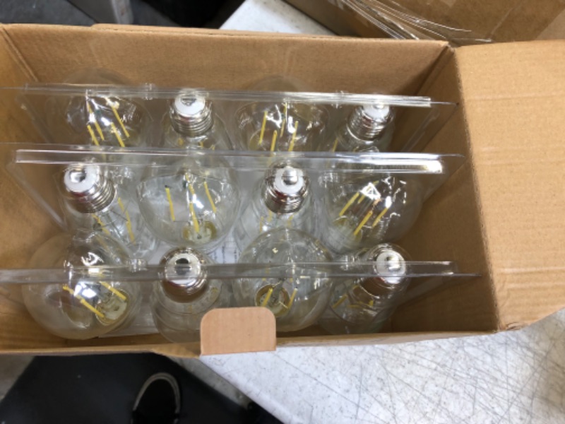 Photo 1 of 12-Pack Vintage 7W ST58 LED Edison Light Bulbs 60W Equivalent
