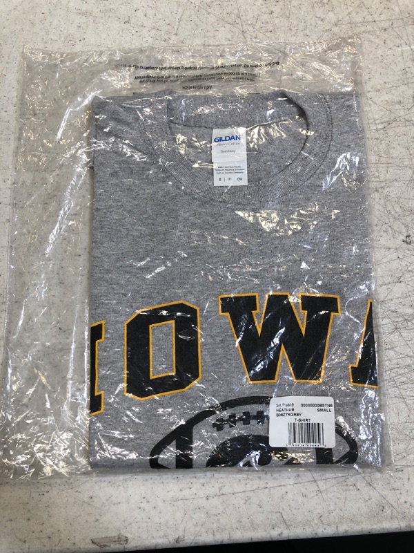 Photo 2 of Blue 84 Men's Team Logo T Shirt Iowa Hawkeyes Small Gray