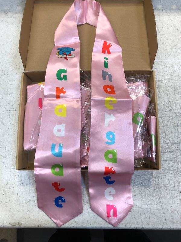 Photo 1 of 24pcs Kindergarten Graduation Sashes Pink  