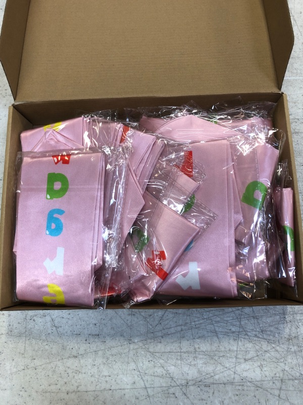 Photo 2 of 24pcs Kindergarten Graduation Sashes Pink  