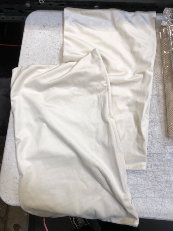 Photo 1 of 2 Pack Throw Pillow Covers Ivory 12x20" 