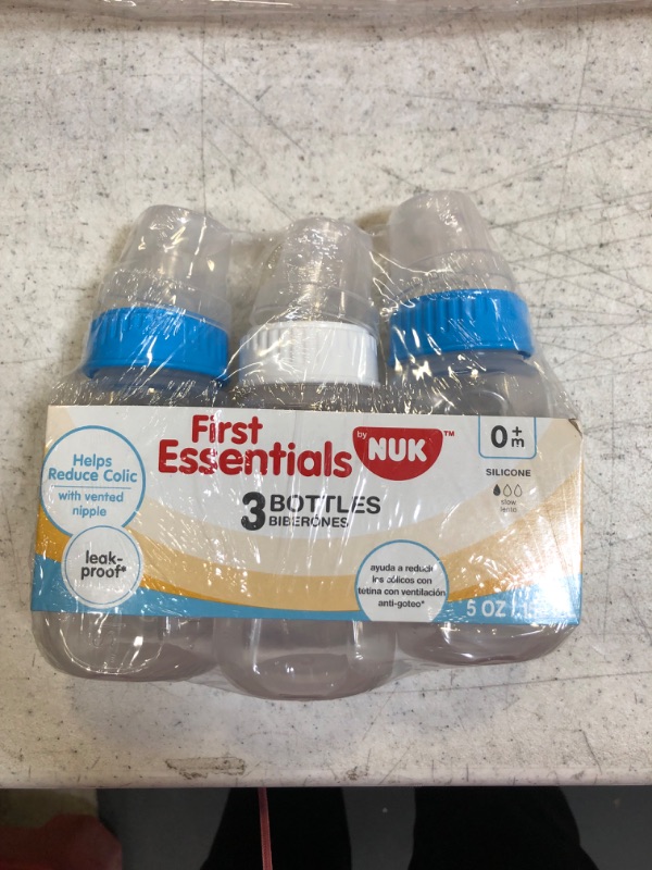 Photo 2 of First Essentials by NUK Clear View® Bottle, 5 oz., Slow Flow, 3-Pack, 4-Count