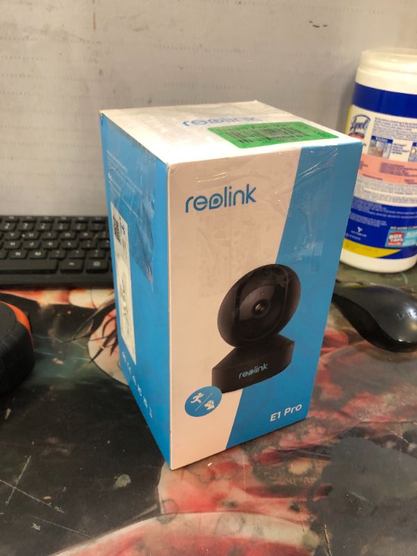 Photo 2 of REOLINK E1 Pro 4MP HD Plug-in Home Security Indoor Camera with 2.4/5 GHz Wi-Fi, Auto Tracking, Smart Person/Pet Detection, Multiple Storage Options, Ideal for Baby Monitor/Pet Camera/Elderly Black