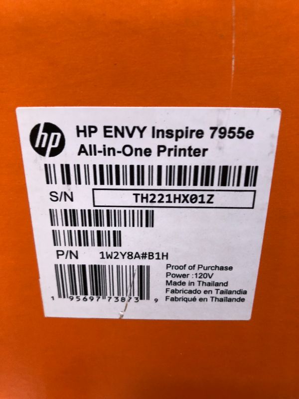 Photo 4 of HP Envy Inspire 7955e Wireless Color All-in-One Printer with Bonus 6 Months Instant Ink with HP+ (1W2Y8A)