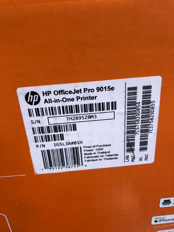 Photo 4 of HP OfficeJet Pro 9015e Wireless Color All-in-One Printer with bonus 6 months Instant ink with HP+ (1G5L3A),Gray