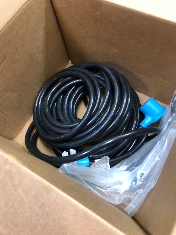 Photo 3 of CircleCord 3 Prong 50 Feet Dryer/EV Extension Cord, 30 Amp NEMA 10-30P to 10-30R, Use for Electric Clothes Dryer Power Extension and Level 2 EV Charging, 125V/250V STW 10 Gauge, ETL Listed 50 FT NEMA 10-30P/R