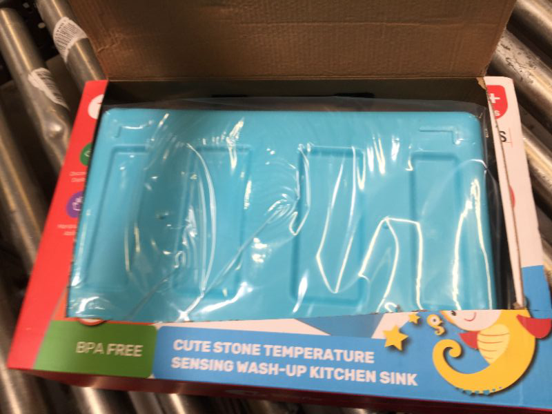 Photo 2 of CUTE STONE Kitchen Sink Toys Blue and Tea Party Playset, Great Gift for Boys Girls