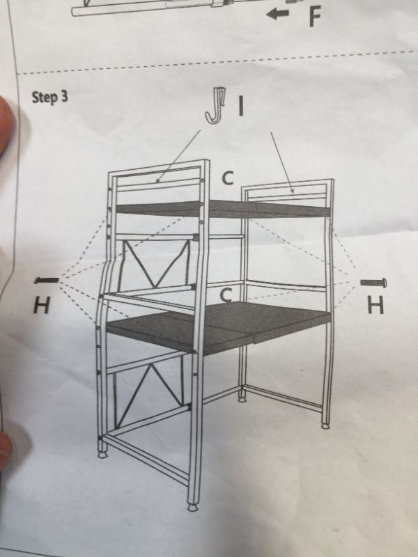 Photo 1 of 2 TIER SHELF UNIT