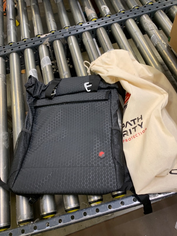 Photo 2 of Barrier Bag  FARADAY Backpack-EMF/RF Signal Blocking! 3 Blocking Compartments including HIDDEN BLOCKING POCKET! Protect against hackers & EMPs (Black Honeycomb)
