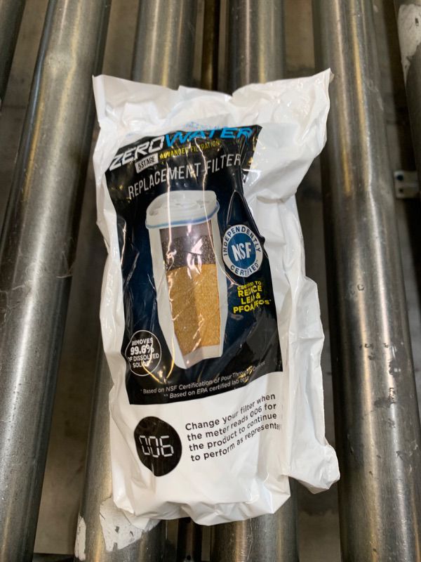 Photo 1 of ZeroWater Official Replacement Filter - 5-Stage Filter Replacement 0 TDS for Improved Tap Water Taste - System NSF Certified to Reduce Lead, Chromium, and PFOA/PFOS