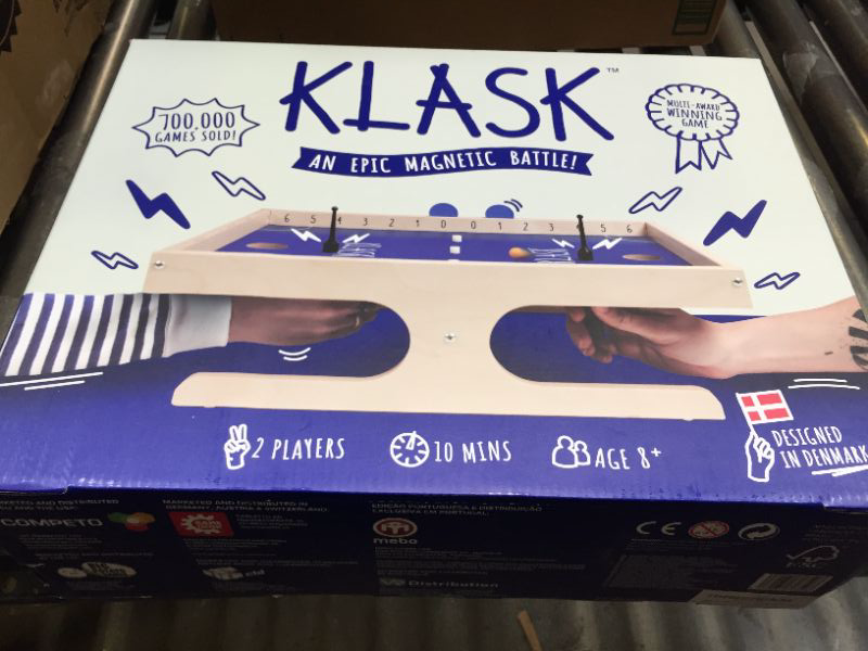 Photo 3 of KLASK: The Magnetic Award-Winning Party Game of Skill - for Kids and Adults of All Ages That’s Half Foosball, Half Air Hockey Original