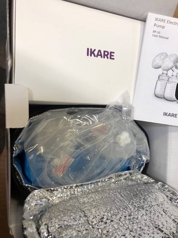 Photo 2 of IKARE Hospital Grade Double Electric Breast Pumps Free-Style, 6 Modes & 150 Levels & 3 Size Flanges, Touchscreen LED Display, Pain Free Portable Breast Pump for Travel & Home, Super Quiet