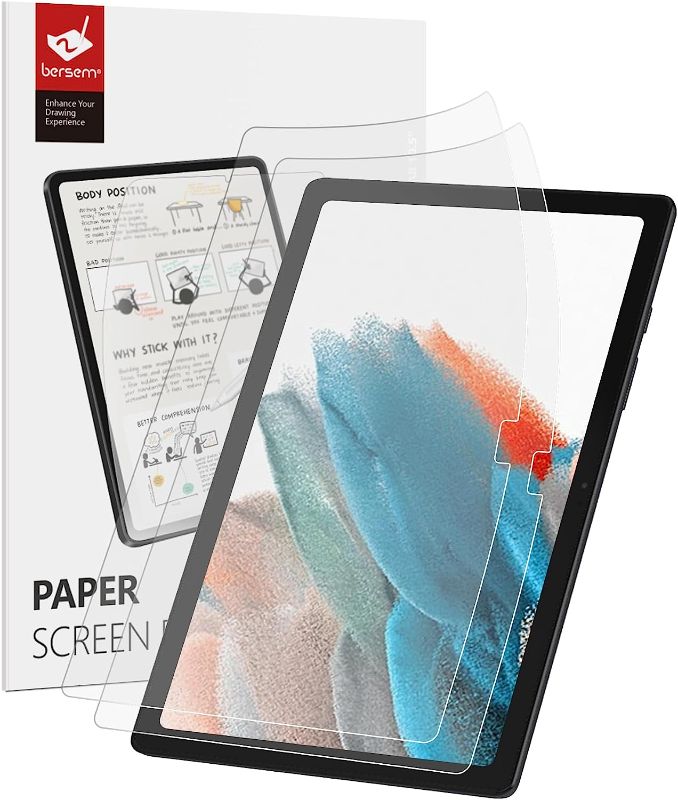 Photo 1 of bersem [2 Pack Paperfeel Screen Protector Compatible with Galaxy Tab a8 2021 (10.5 inch) Sensitive Touch/Bubble Free/Case Friendly/High Definition
