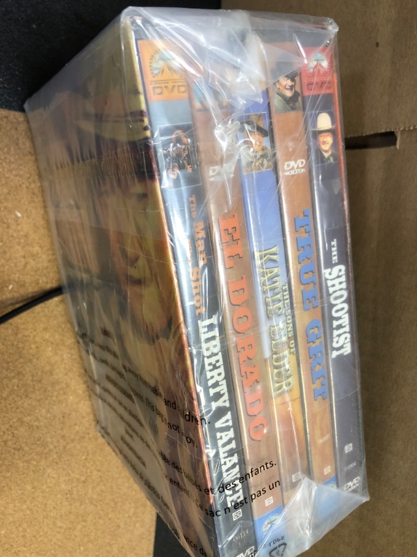 Photo 3 of John Wayne DVD Gift Set (The Shootist/ The Sons of Katie Elder/ True Grit/ El Dorado/ The Man Who Shot Liberty Valance)