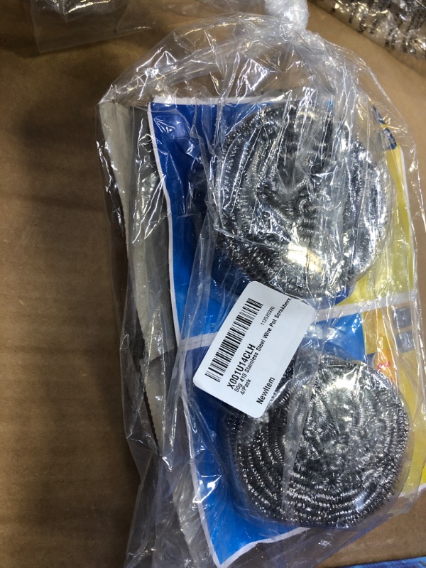 Photo 1 of 50g 410 Stainless Steel Wire Pot Scrubbers, 4/Pack