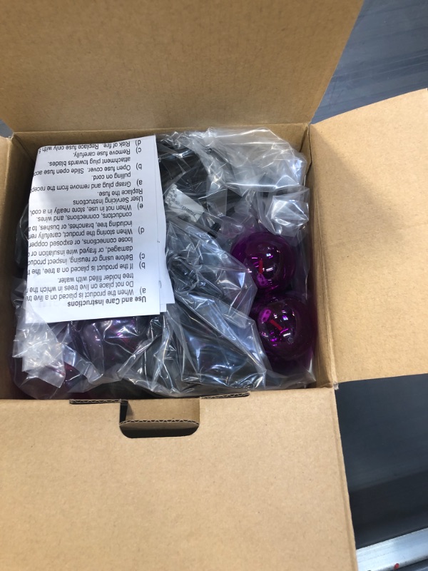 Photo 1 of 32Ft outdoor high voltage string lights purple