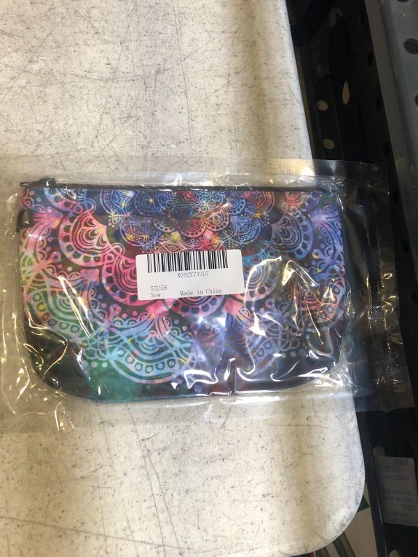 Photo 1 of Multi-color printed make-up bag small