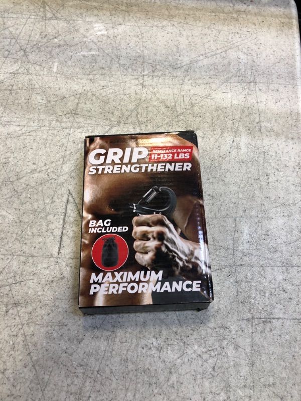 Photo 1 of Grip Strength Trainer (Adjustable), Hand Grip Strengthener, Forearm Exerciser, Finger Strengthener Trainer (11 to 132 LB), Wrist Forearm Grip Workout - Home Gym Exercise Equipment, Workout for Home