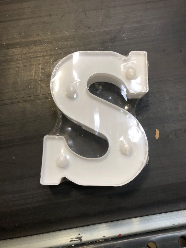 Photo 1 of Light up letter S