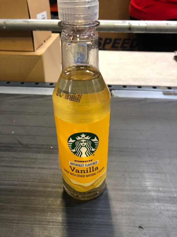 Photo 1 of Starbucks Naturally Flavored Coffee Syrup, Vanilla, 12.17 FL OZ Bottle