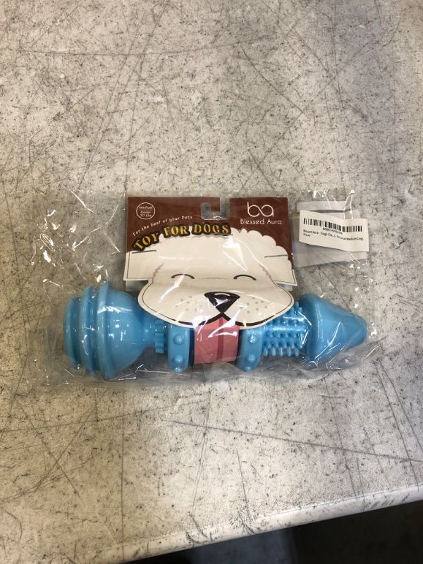 Photo 2 of Blessed Aura Dog Chew Toys for Aggressive Chewers - Durable Dog Teething Toys for Small/Medium & Large Breed - Rubber Dog Toys for Puppies
