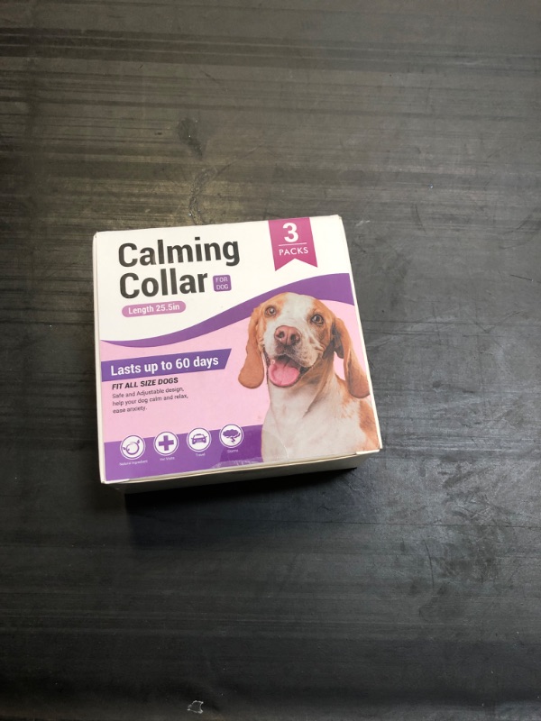 Photo 2 of Calming Collar for Dogs, Ecohana Pheromones Dog Calming Collars 3 Packs, Dogs Anxiety Relief Lasts 60 Days - 25.5 Inches Soft Adjustable Relaxing Comfortable Collars for Small Medium Large Dogs,Purple