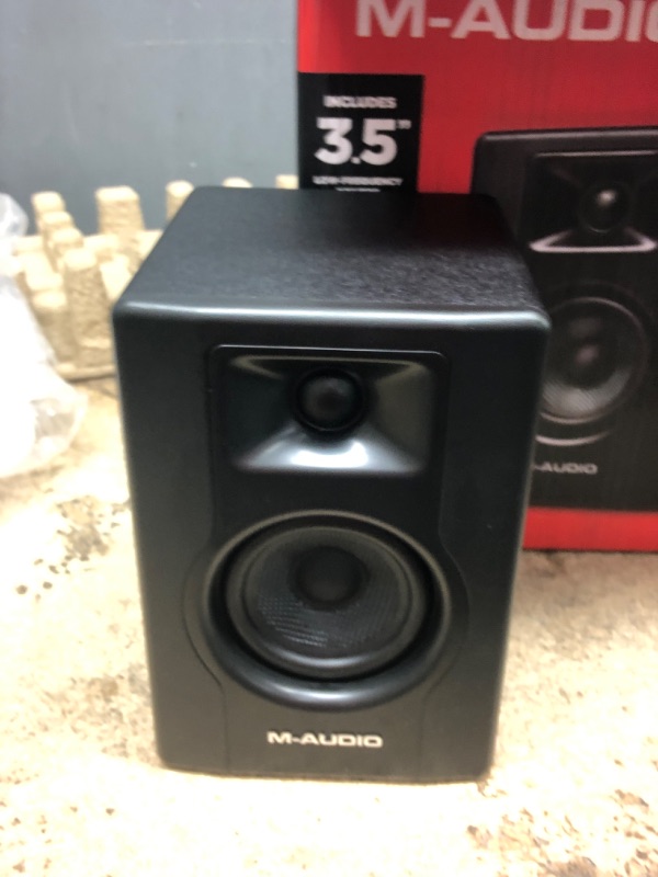 Photo 2 of M-Audio BX3 3.5" Studio Monitors, HD PC Speakers for Recording and Multimedia with Music Production Software, 120W, Pair Pair 3.5" Speakers No Bluetooth Monitors