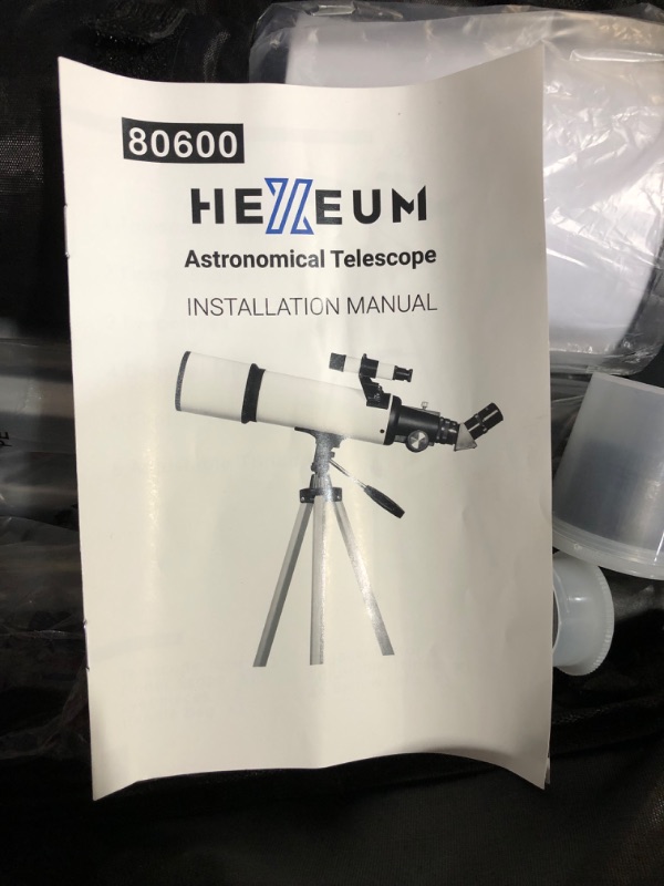 Photo 4 of Telescope 80mm Aperture 600mm - Astronomical Portable Refracting Telescope Fully Multi-coated High Transmission Coatings AZ Mount with Tripod Phone Adapter, Wireless Control, Carrying Bag. Easy Set Up White