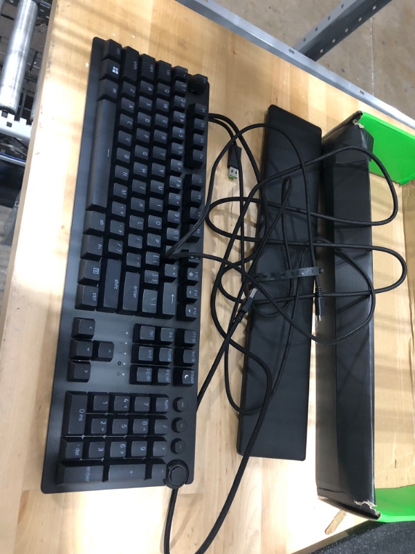 Photo 2 of USED ITEM
Razer Huntsman V2 Analog Gaming Keyboard: Razer Analog Optical Switches - Chroma RGB Lighting - Magnetic Plush Wrist Rest - Dedicated Media Keys & Dial - Classic Black