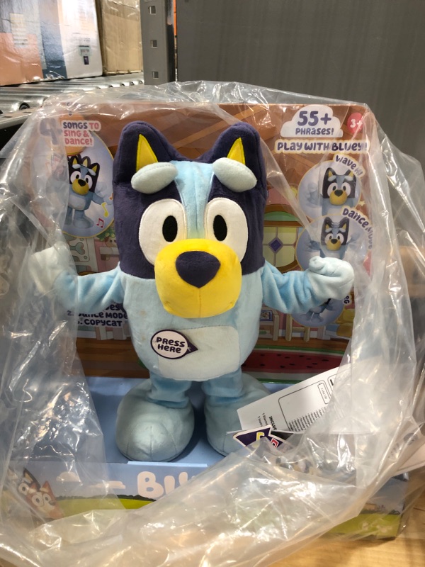 Photo 2 of Bluey Dance and Play 14" Animated Plush | Over 55 Phrases and Songs, Multicolor